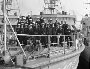 1959 Groepsfoto op Hr MS Sittard Vlissingen 1959